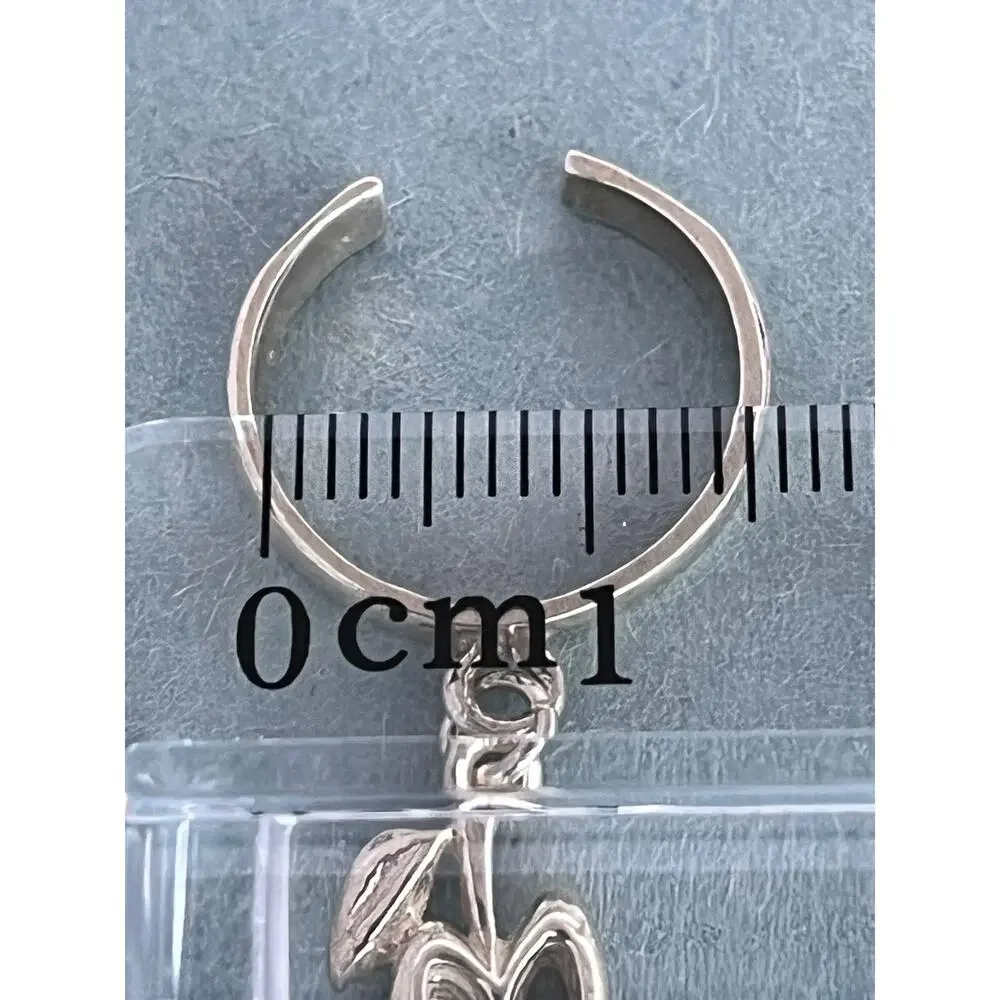 Sterling Silver 925 adjustabe Toe Ring Body Jewerly! Apple